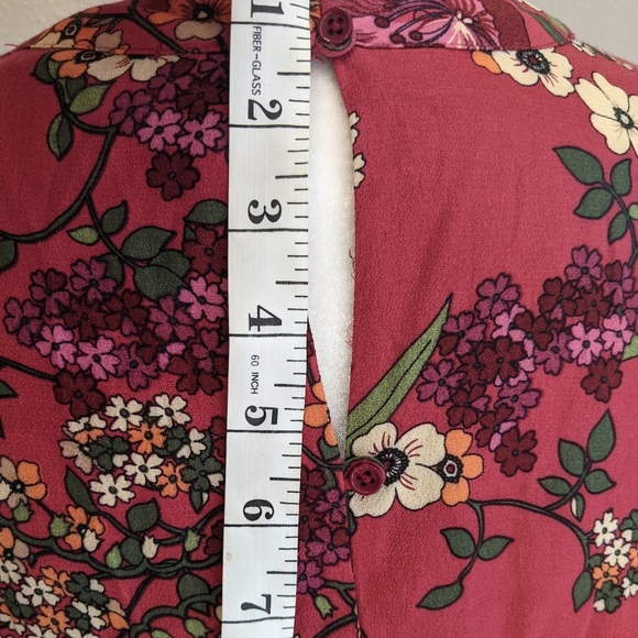 NEW WAYF Where Are You From Maroon Floral Maxi Dress Women's Size Small - Picture 13 of 16